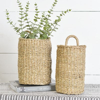Round Seagrass Baskets, The Feathered Farmhouse