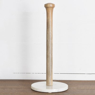 Marble Base Paper Towel Holder, The Feathered Farmhouse