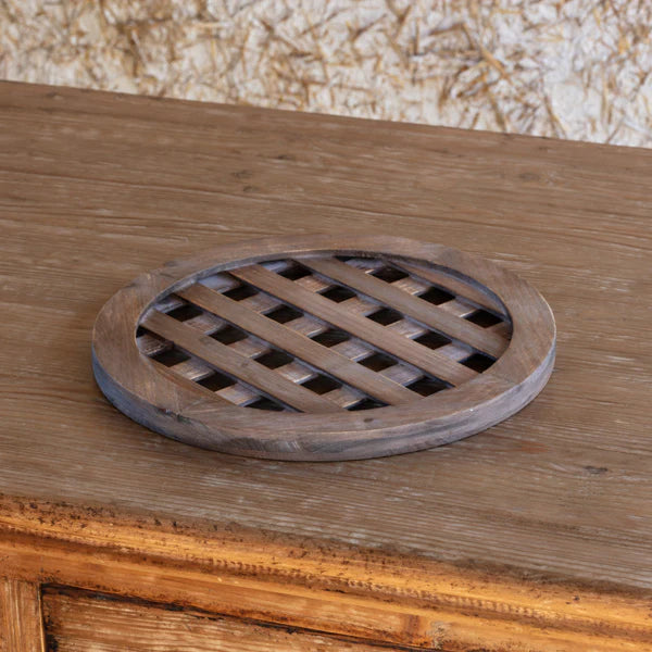 Round Lattice Charger, The Feathered Farmhouse