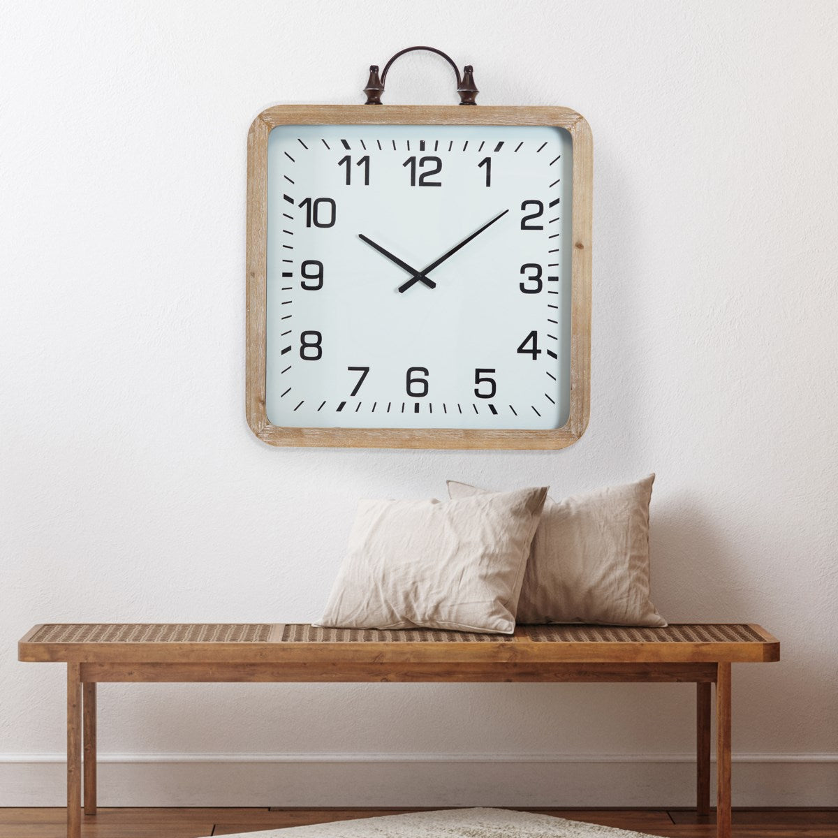 Wood Framed Clock, The Feathered Farmhouse