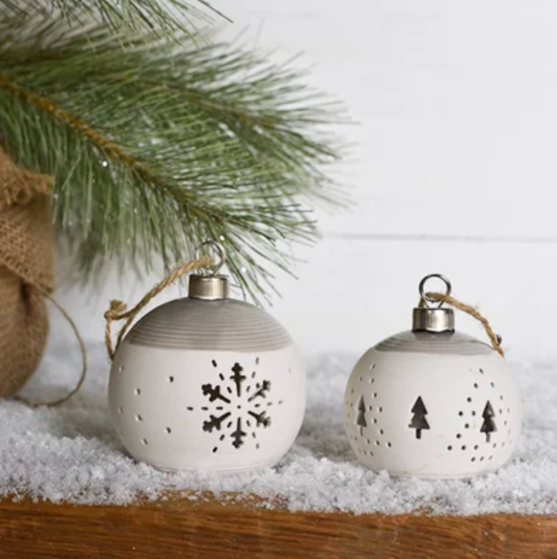 LED Ornament, Feathered Farmhouse