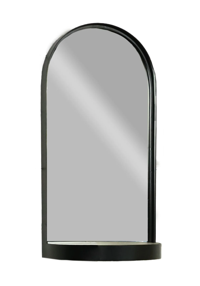 Arch Mirror with Shelf, The Feathered Farmhouse