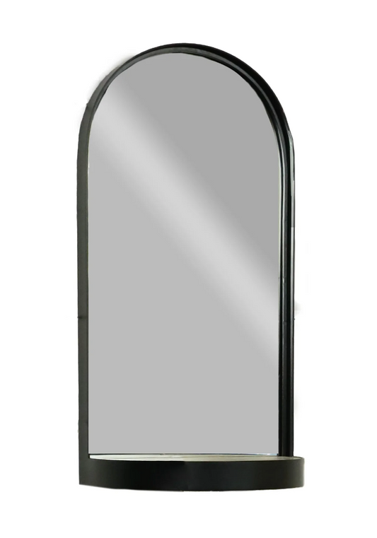 Arch Mirror with Shelf, The Feathered Farmhouse