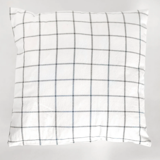 Check Pattern Pillow, the Feathered Farmhouse