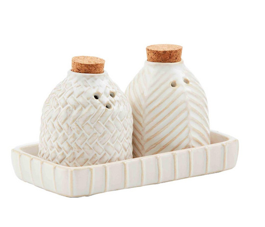 Textured Salt + Pepper Set, The Feathered Farmhouse