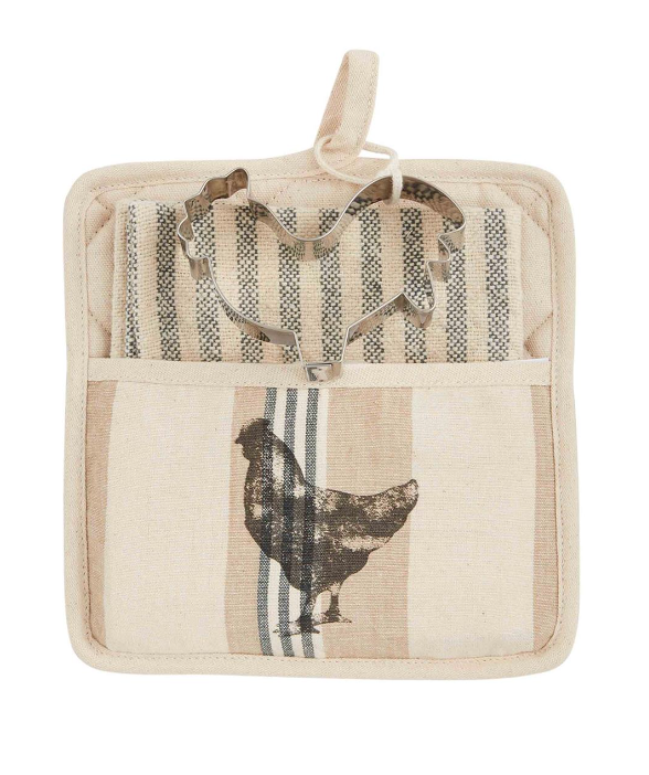 Farm Pot Holder + Towel Set, The Feathered Farmhouse