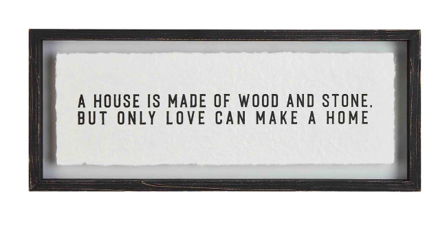 House is Made Glass Plaque, The Feathered Farmhouse