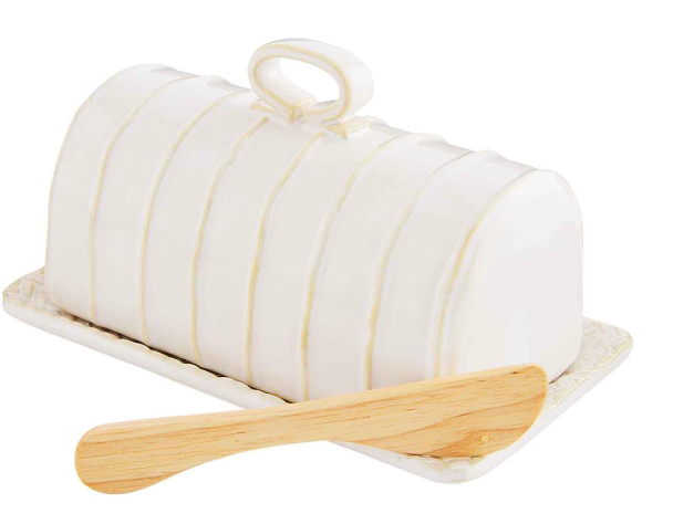 Textured Butter Dish, The Feathered Farmhouse