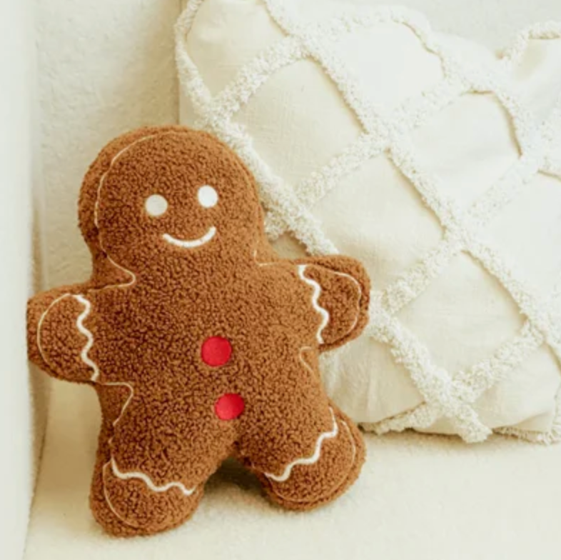 Gingerbread Man Pillow, The Feathered Farmhouse