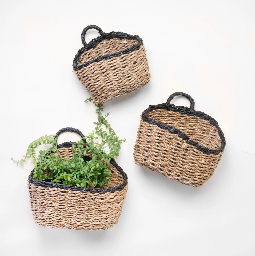 Seagrass Handle Baskets, The Feathered Farmhouse