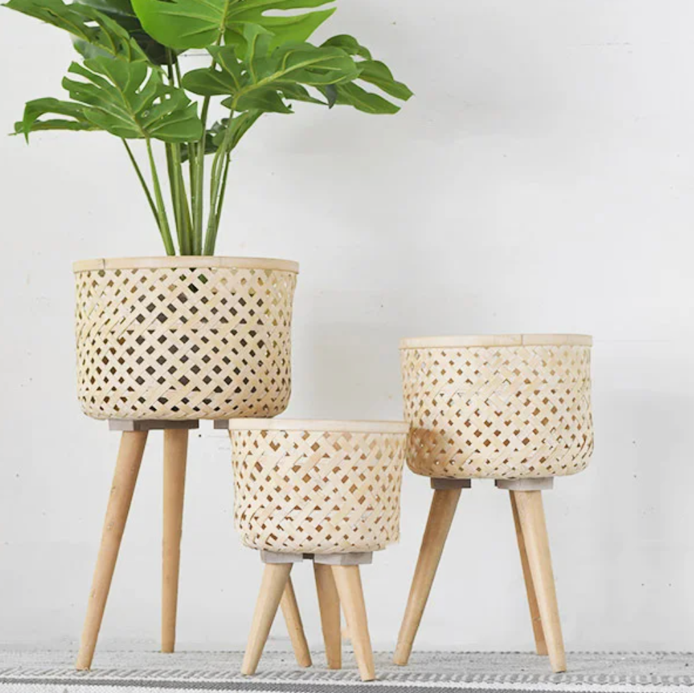 Weave Footed Planters, The Feathered Farmhouse