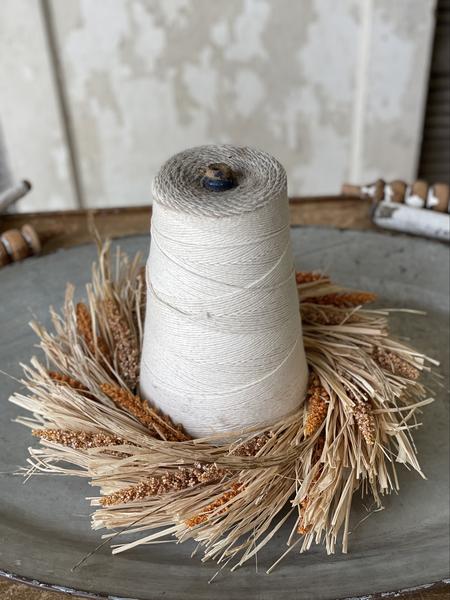 Millet Grass Candle Ring, The Feathered Farmhouse