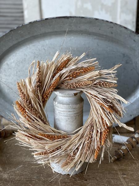 Millet Grass Candle Ring, The Feathered Farmhouse