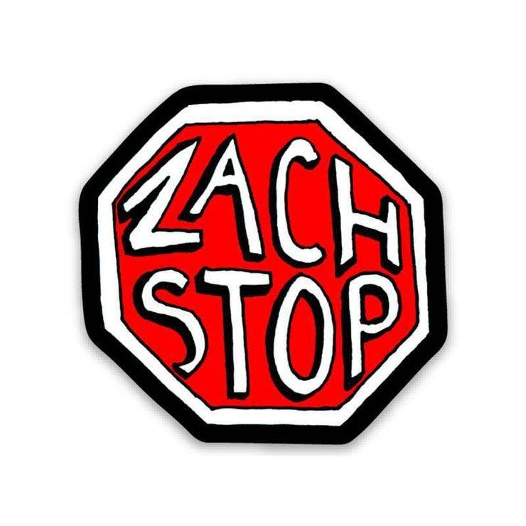 Zach Stop Sticker