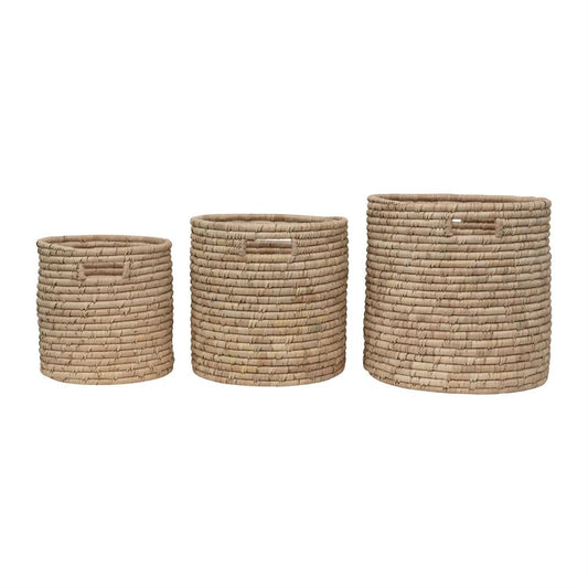 Hand-Woven Grass Basket