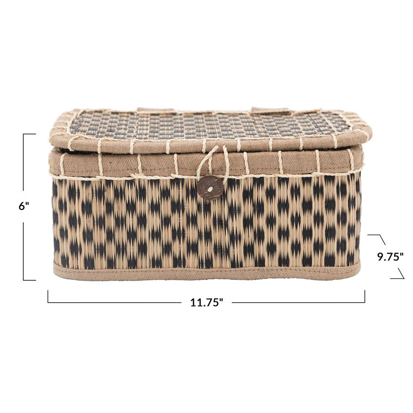 Hand-Woven Seagrass Box, The Feathered Farmhouse