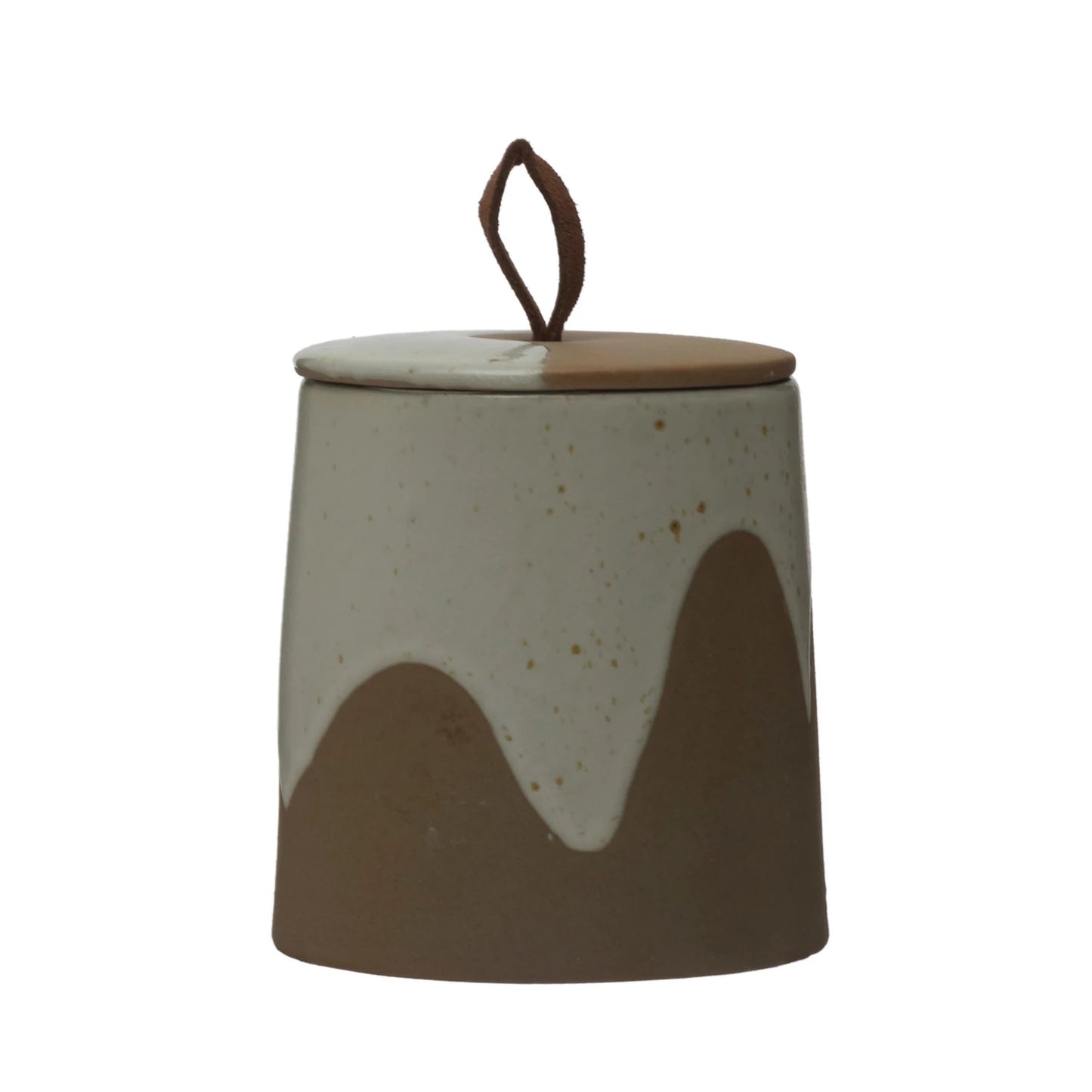 Leather Loop Canister, The Feathered Farmhouse