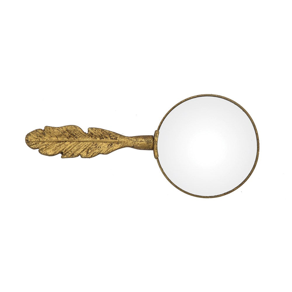 Gold Feather Magnifying Glass