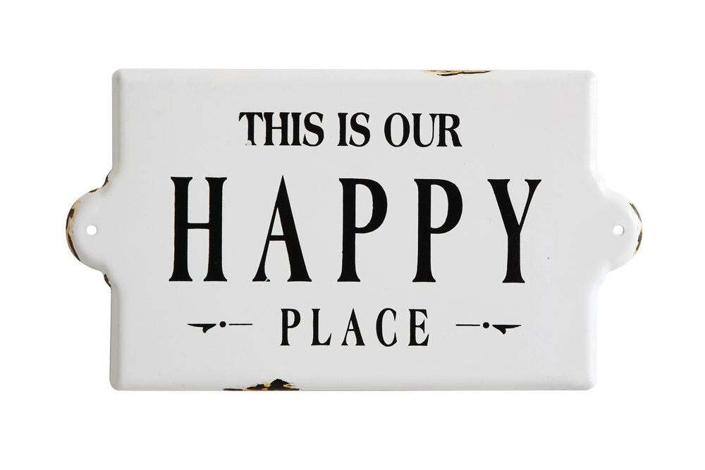 Happy Place Plaque, The Feathered Farmhouse