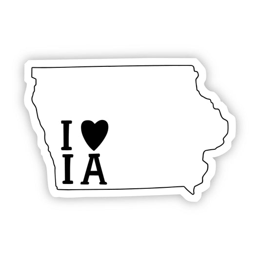 I Love Iowa Sticker