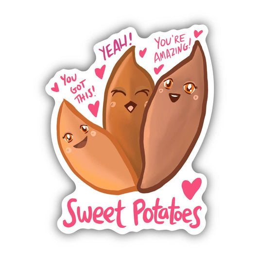 Sweet Potatoes Food Pun Sticker