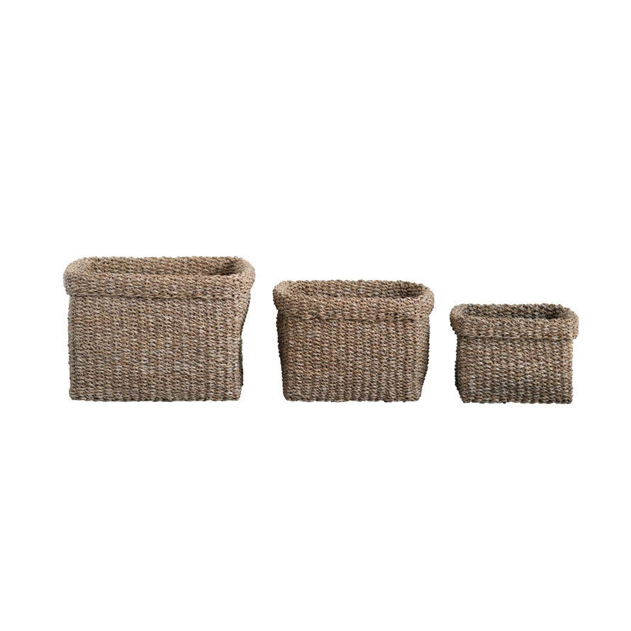 Woven Seagrass Baskets, The Feathered Farmhouse
