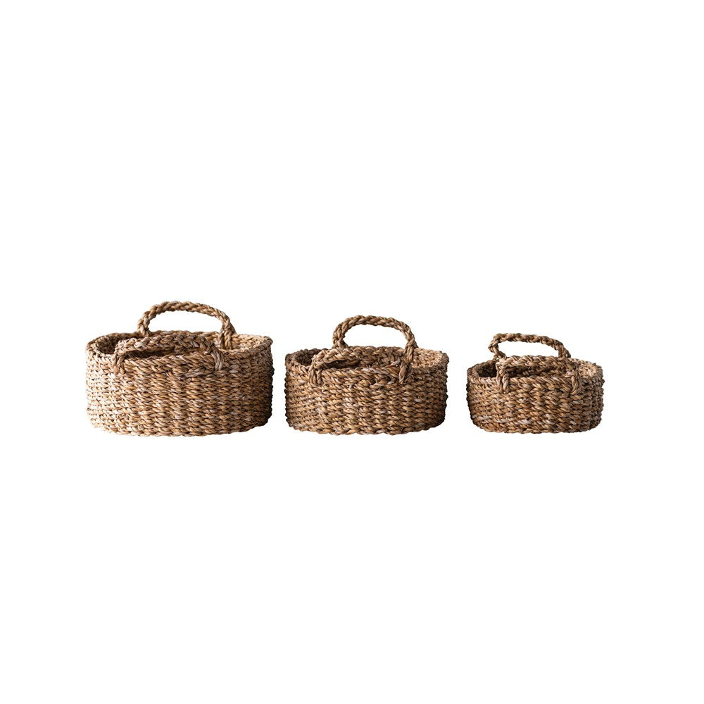Natural Woven Seagrass Baskets