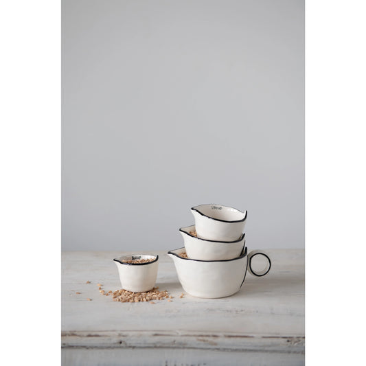 Stoneware Measuring Cups, The Feathered Farmhouse