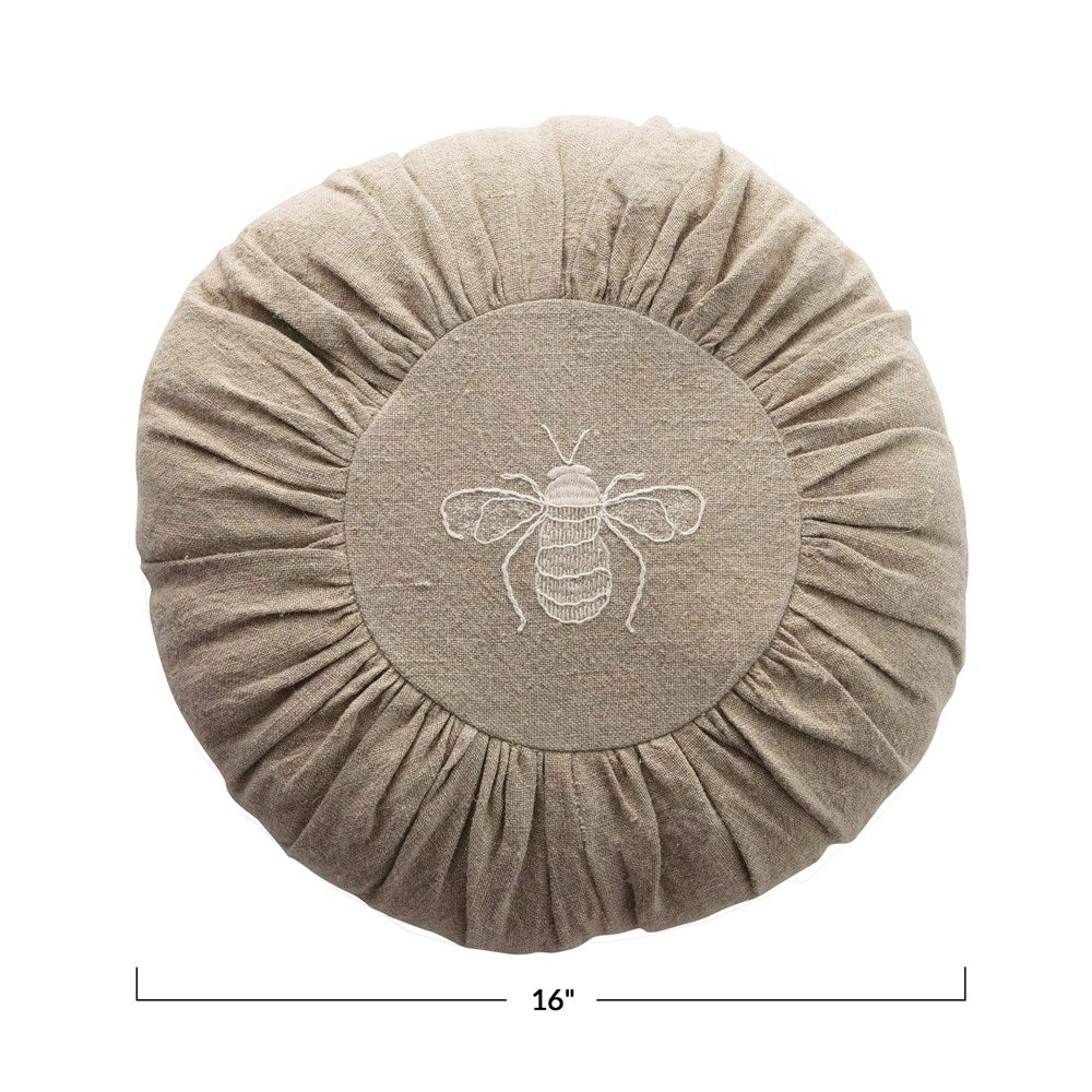 Round Bee Pillow