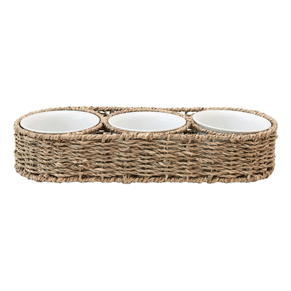 Seagrass Basket + Bowl Set