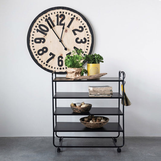 Wood Laser Cut Wall Clock