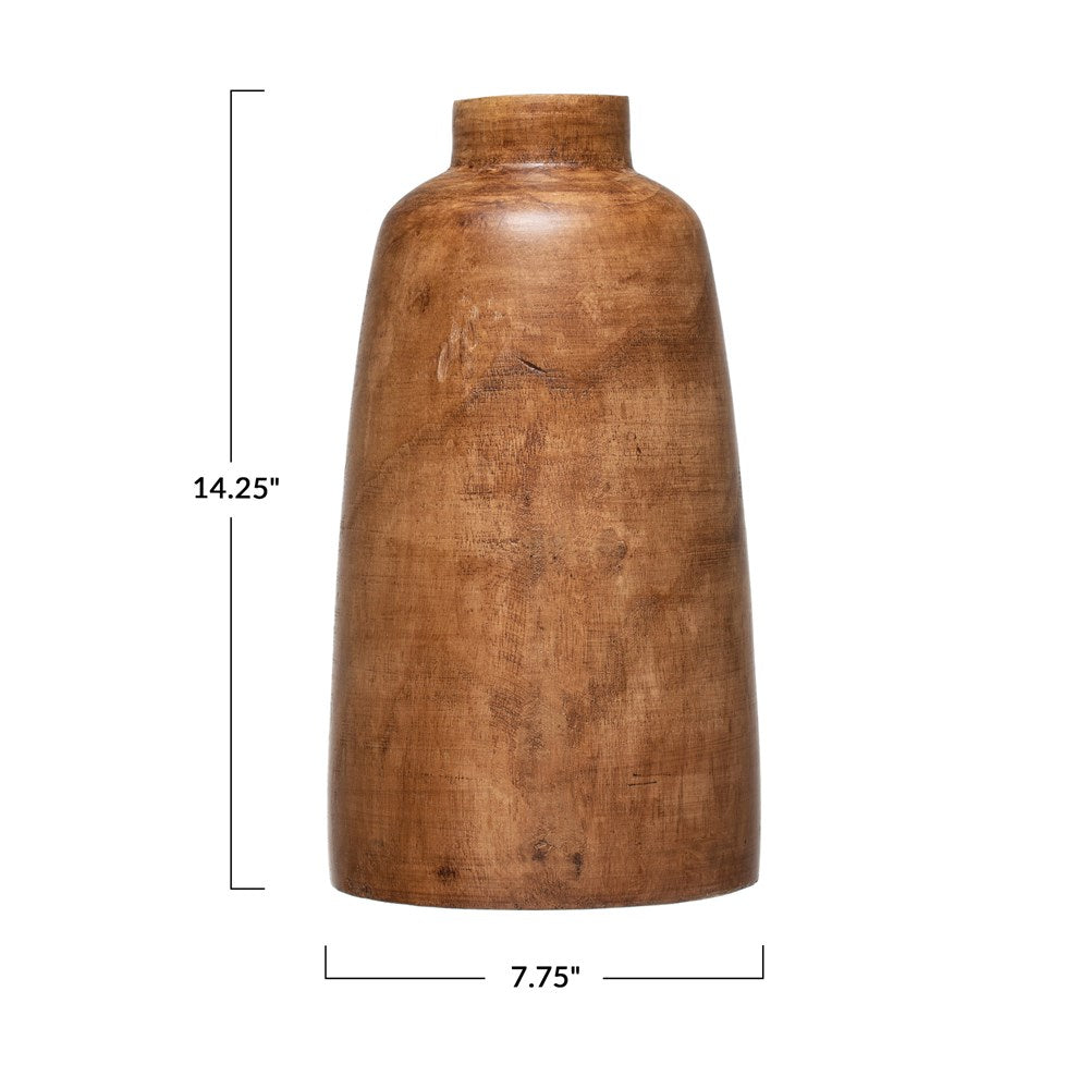 Paulownia Wood Vase, The Feathered Farmhouse