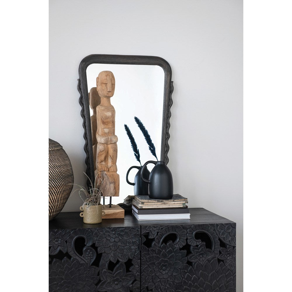 Matte Black Vase, The Feathered Farmhouse