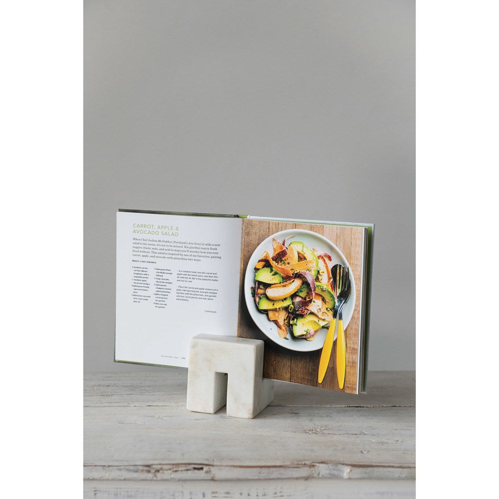 Marble Cookbook Stand, The Feathered Farmhouse