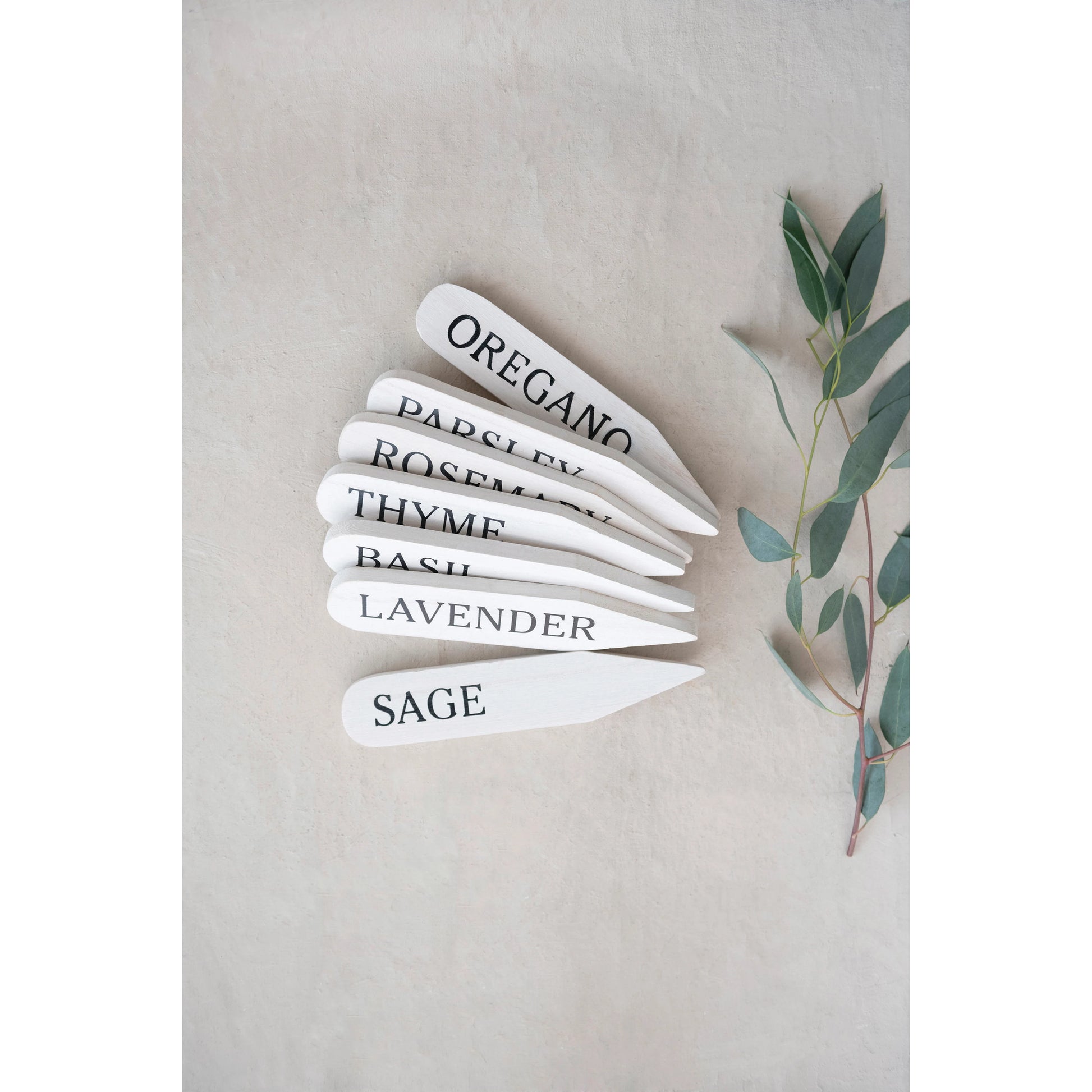 herb garden markers, feathered farmhouse