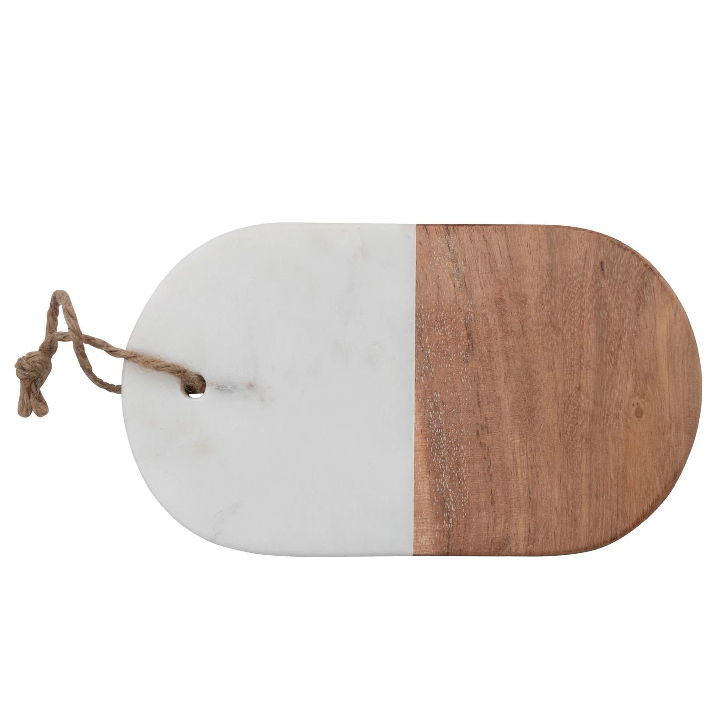 White Marble + Wood Cutting Board, The Feathered Farmhouse