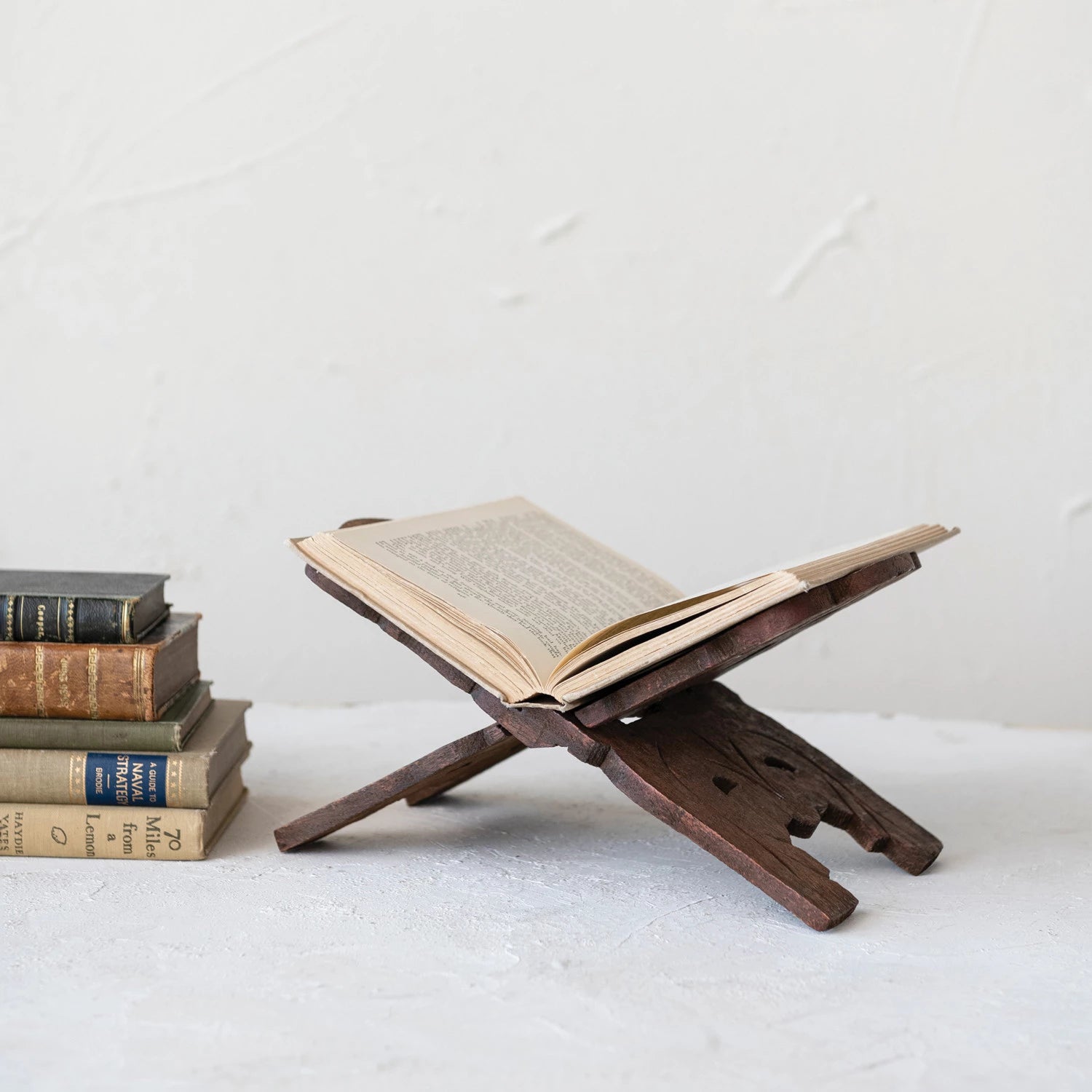 Reclaimed Book Holder, Feathered Farmhouse