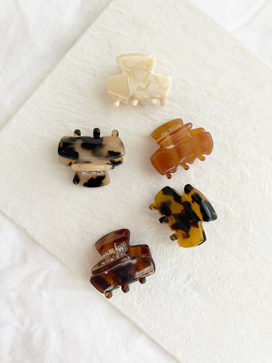 Mini Tortoise Hair Clips