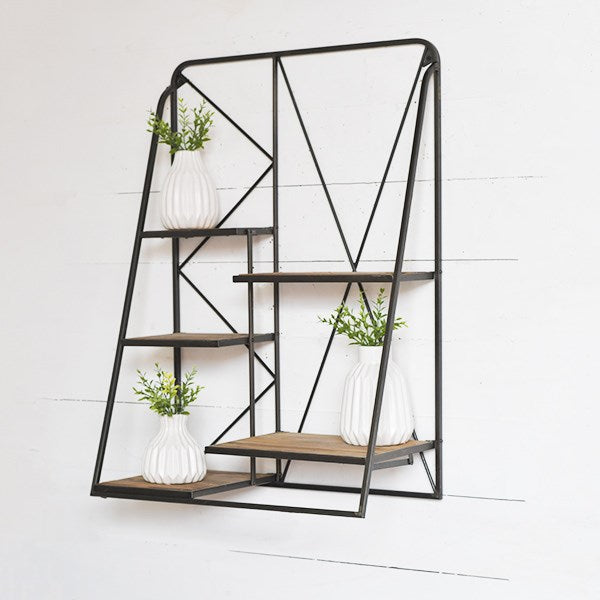 Folding Staggered Shelf, The Feathered Farmhouse