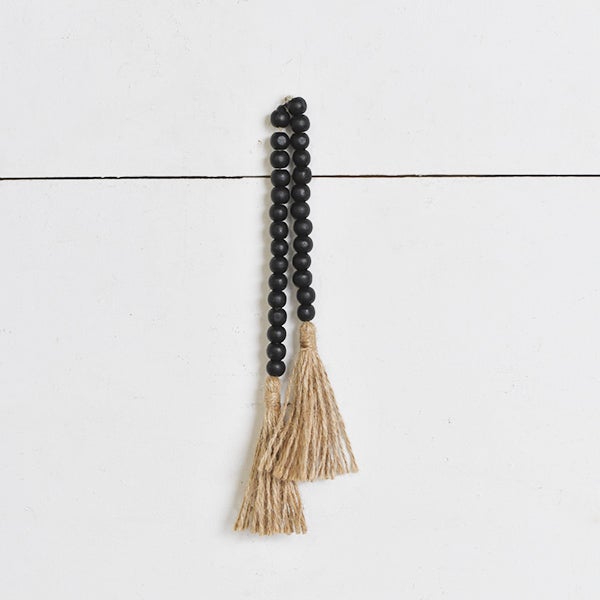 Black Wood Beads, The Feathered Farmhouse