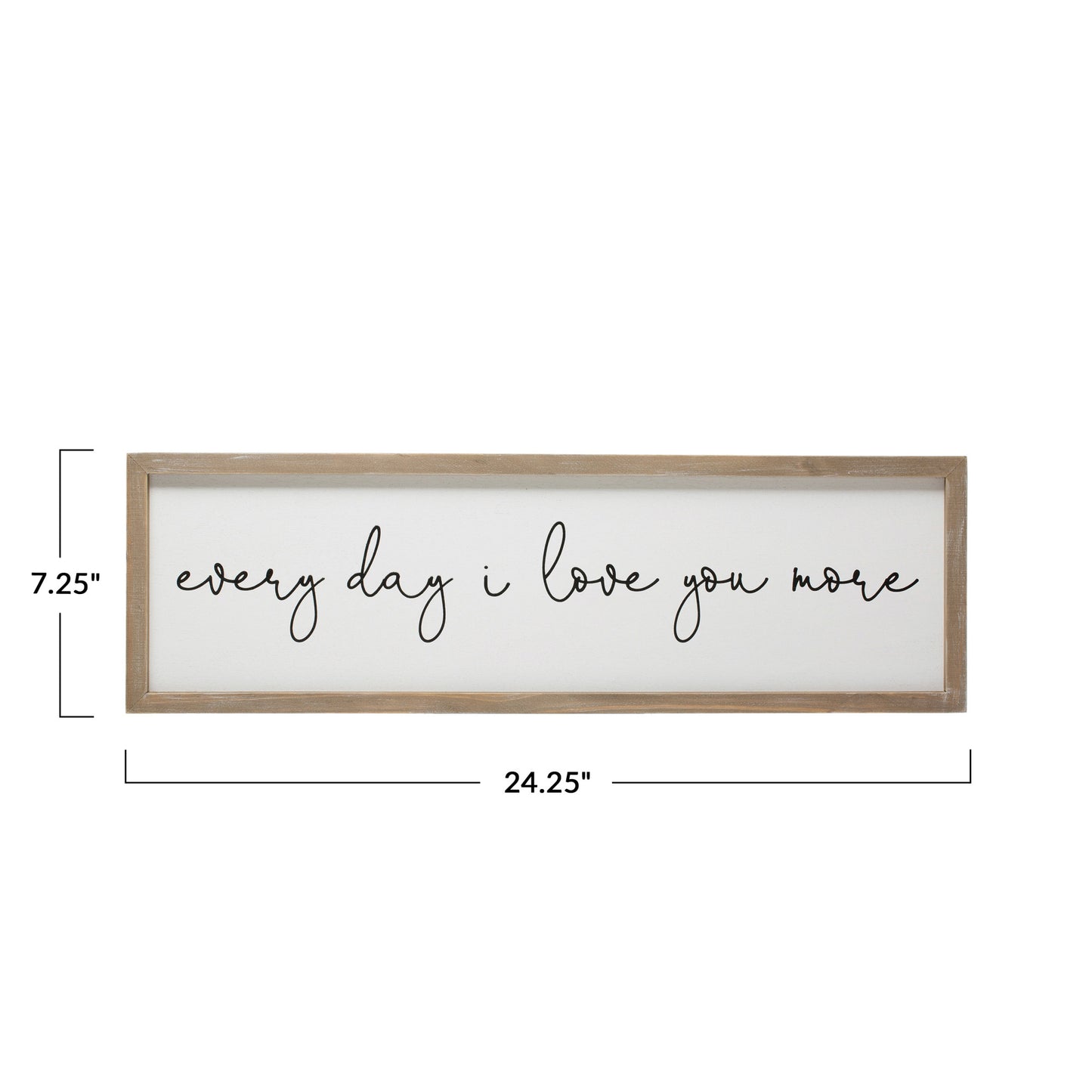 Every day I Love You More Wall Decor