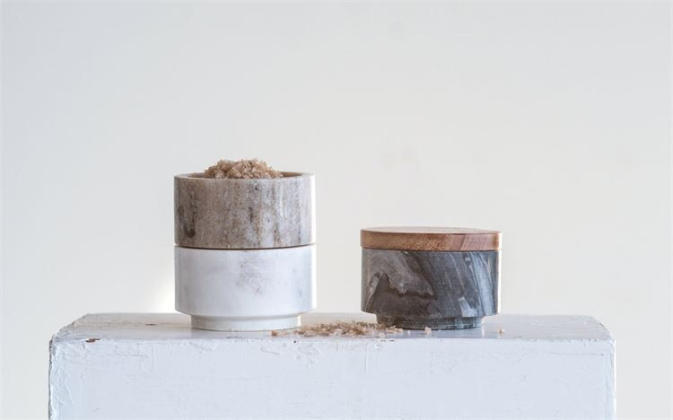 Marble Pinch Pot, The Feathered Farmhouse