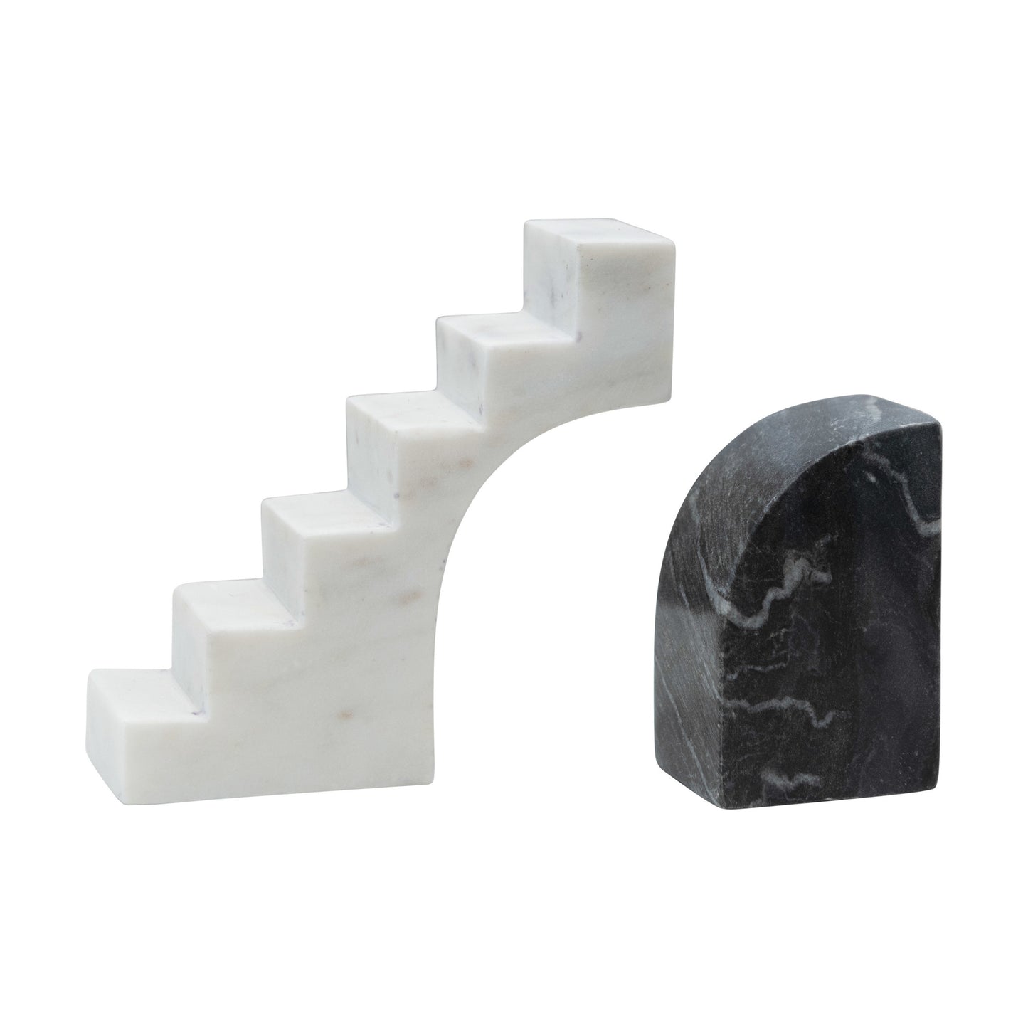 Marble Stair Step Bookends