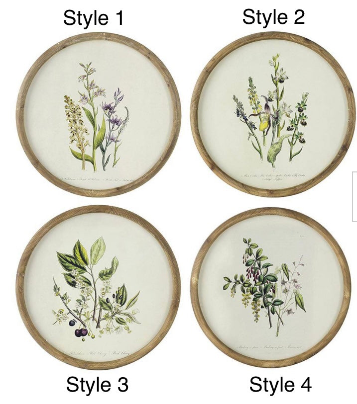 Flower Print Rounded Floral Round Prints – The Feathered Farmhouse