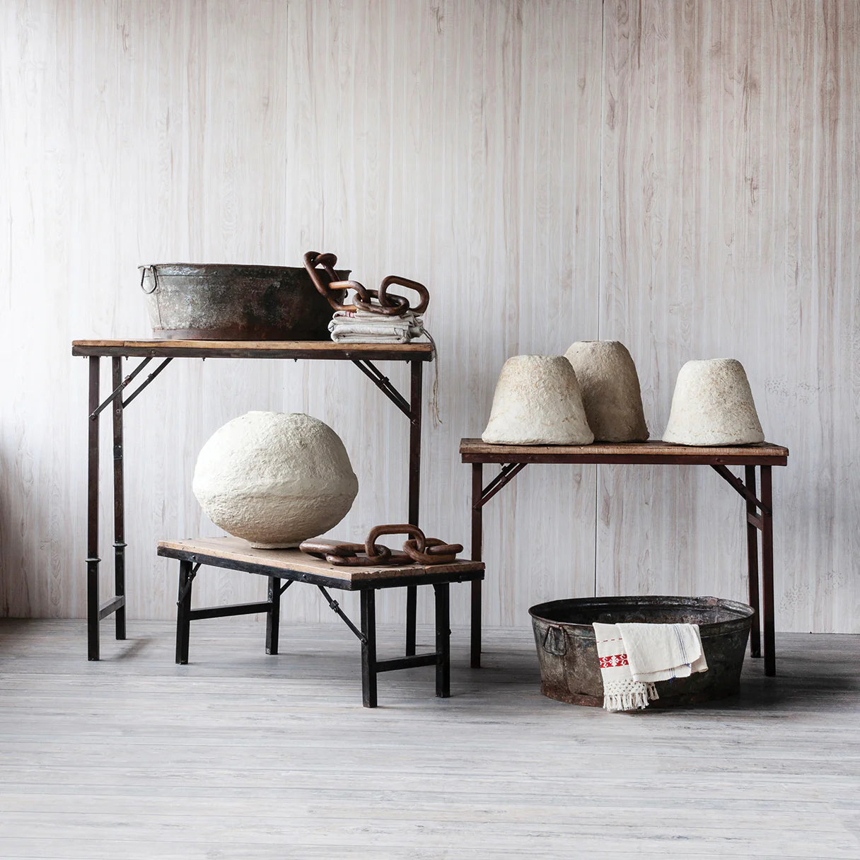 Iron Frame Coffee Table, The Feathered Farmhouse