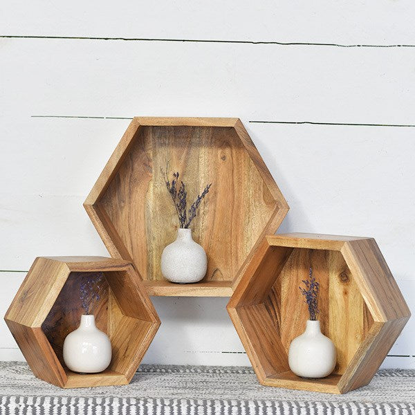 Acacia Wood Shelves, The Feathered Farmhouse