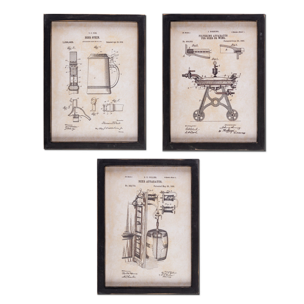 Beer Patent Prints, The Feathered Farmhouse