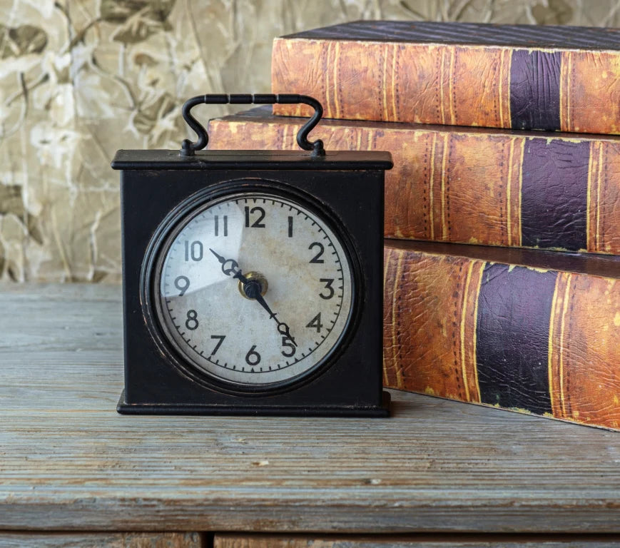 Metal Case Clock, The Feathered Farmhouse